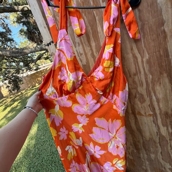 And the Why Satin Tie Dress (Size 1X) - Picture 2 of 5